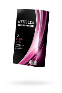 Презервативы ''VITALIS'' PREMIUM №12 super thin - супер тонкие (ширина 53mm)