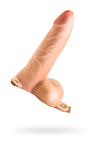 Фаллопротез LoveToy поясной, TPR, 18,5 см