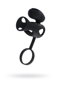 Насадка на пенис TOYFA Black&Red, Силикон, Чёрный, 14,5 см