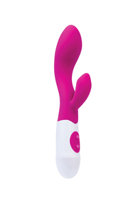 Вибратор с клиторальным стимулятором TOYFA A-Toys  Fela, Силикон, Розовый, 20,5 см