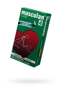 Презервативы Masculan Classic 4,  10шт.  Увеличенного размера (XXL) ШТ