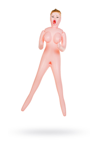 Кукла надувная Hannah, блондинка,TOYFA  Dolls-X Passion, с тремя отверстиями,  кибер вставка: вагина-анус, 160 см