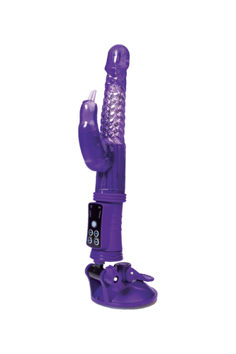 Вибратор с клиторальным стимулятором TOYFA A-Toys  High-Tech fantasy, TPR, Фиолетовый, 24 см