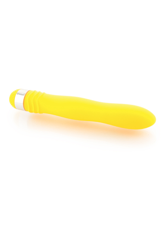 Вибратор Sexus Funny Five, ABS пластик, желтый, 18 см.