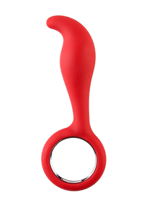 Стимулятор простаты TOYFA Black&Red, Силикон, Красный, 14,5 см