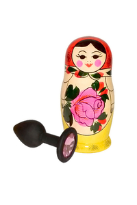 Анальная втулка Sitabella, силиконовая, чёрная, ?2,8 см