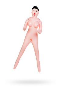 Кукла надувная Scarlett, рыжая,TOYFA Dolls-X Passion,с тремя отверстиями,  кибер вставка: вагина-анус, 160 см