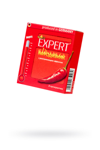Презервативы Expert ''Афродизиак'' №3, возбуждающие с разогревающим эфектом, 3шт