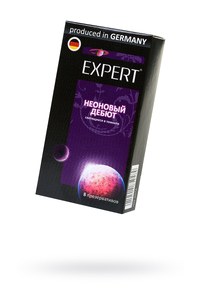 Презервативы Expert ''Неоновый дебют'' №8, светящиеся в темноте, 8шт