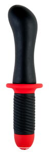 Вибратор TOYFA Black&Red с двойным мотором, силиконовый, черный, 15 см, ?5 см