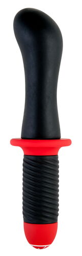 Вибратор TOYFA Black&Red с двойным мотором, силиконовый, черный, 15 см, ?5 см