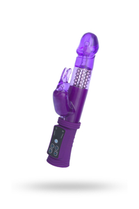 Вибратор с клиторальным стимулятором TOYFA A-Toys  , TPR, Фиолетовый, 22 см