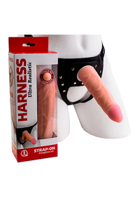 Страпон на креплении LoveToy с поясом Harness, neoskin, 17 см