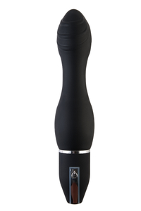 Вибратор TOYFA Black&Red, 10 режимов вибрации, силиконовый, черный, 28 см, ?4,5 см