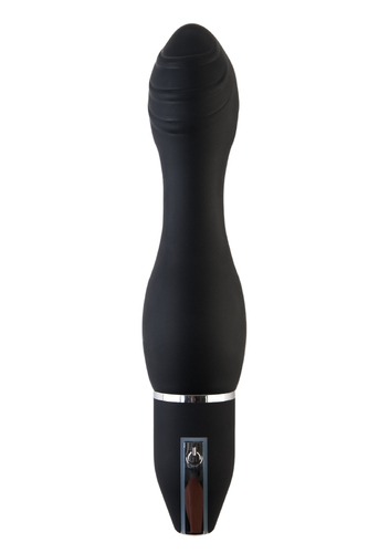 Вибратор TOYFA Black&Red, 10 режимов вибрации, силиконовый, черный, 28 см, ?4,5 см