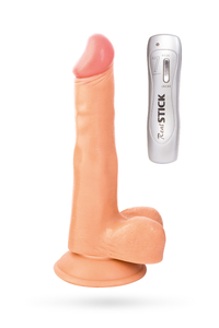 Вибратор TOYFA RealStick Nude реалистичный, 7 режимов вибрации, 17 см