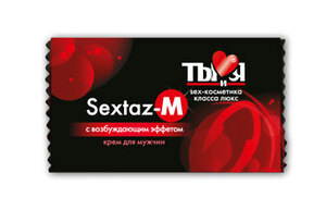 Крем возбуждающий Ты и Я  ''Sextaz-M'' для мужчин 1,5г,20 шт в упаковке