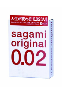 Презервативы Sagami Original 0.02  УЛЬТРАТОНКИЕ,гладкие №3