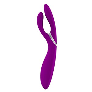 Вибратор OVO rabbit перезаряжаемый силикон, фуксия, 19,5 см