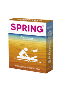 Презервативы SPRING CONTOUR - контурные, №3 ШТ