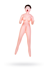 Кукла надувная Violet, брюнетка,TOYFA Dolls-X Passion,  с тремя отверстиями,  кибер вставка: вагина-анус, 160 см