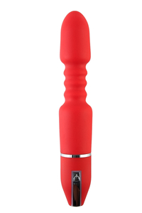 Вибратор TOYFA Black&Red, 10 режимов вибрации, красный, 28 см, ?4,5 см
