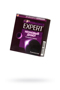 Презервативы Expert ''Неоновый дебют'' №2, светящиеся в темноте, 2шт
