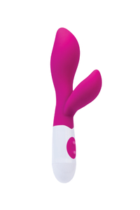 Вибратор с клиторальным стимулятором TOYFA A-Toys Lilu, Силикон, Розовый, 20 см